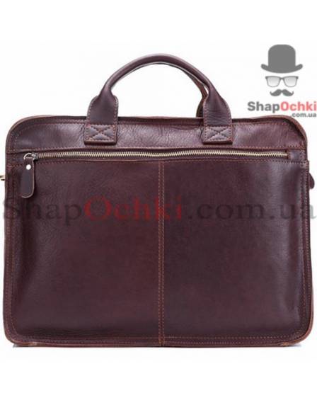 Сумка чоловіча Tiding Bag 7029Q, шкіра, темно-коричнева