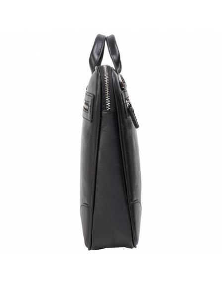 Портфель кожа Desisan 803-101 черный гладкий