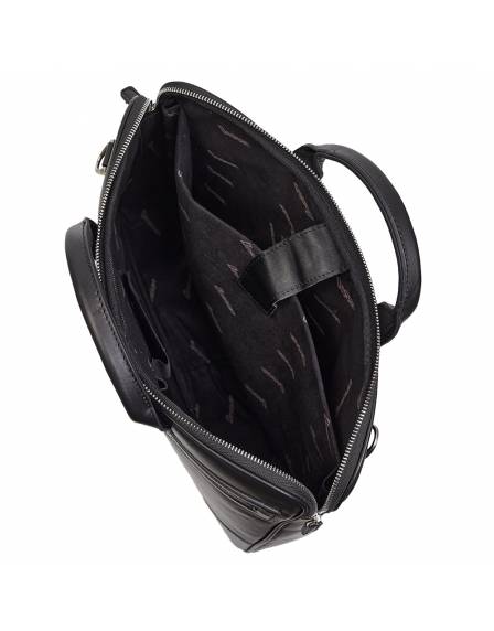 Портфель кожа Desisan 803-101 черный гладкий