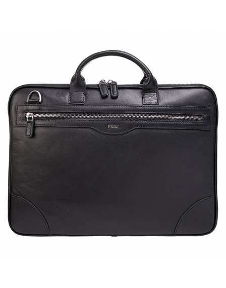 Портфель кожа Desisan 803-101 черный гладкий