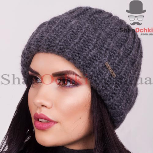 Шапка женская Caskona,  Donna Ist,  цвет темно-серая