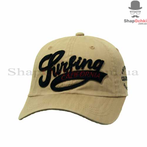 Бейсболка мужская Chunglim,  Surfing California,  бежевая