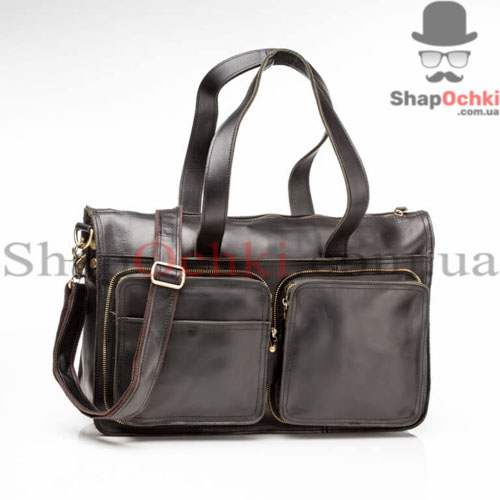 Сумка чоловіча Tiding Bag G8832A,  шкіра,  чорна