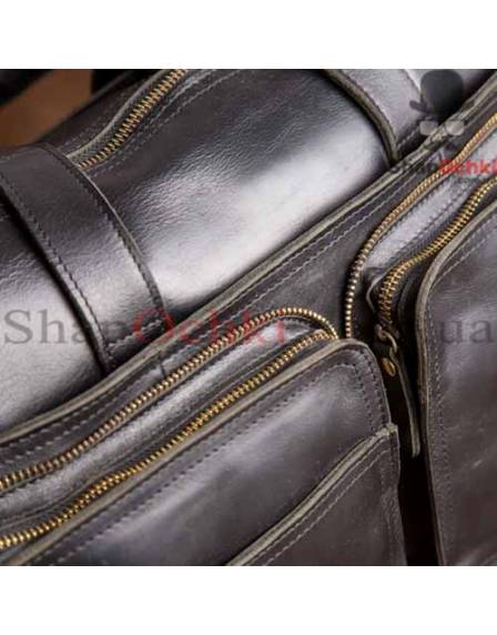 Сумка мужская Tiding Bag G8832A, кожа, черная