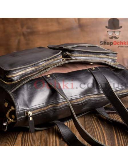 Сумка мужская Tiding Bag G8832A, кожа, черная