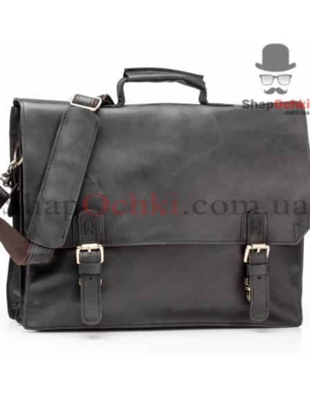 Портфель чоловічий Tiding Bag GA2095, шкіра, чорний