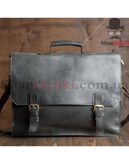 Портфель чоловічий Tiding Bag GA2095, шкіра, чорний
