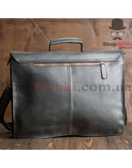 Портфель чоловічий Tiding Bag GA2095, шкіра, чорний