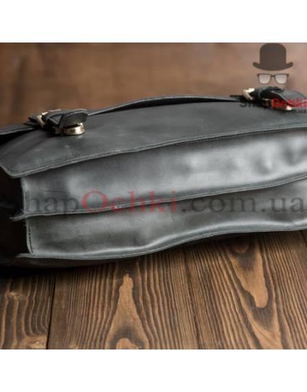 Портфель чоловічий Tiding Bag GA2095, шкіра, чорний
