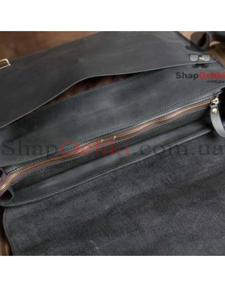 Портфель чоловічий Tiding Bag GA2095, шкіра, чорний