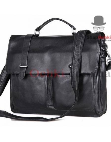 Сумка чоловіча Tiding Bag 7100A, шкіра, чорна